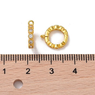 925 Sterling Silver Micro Pave Cubic Zirconia Twister Clasps STER-K176-16G-1