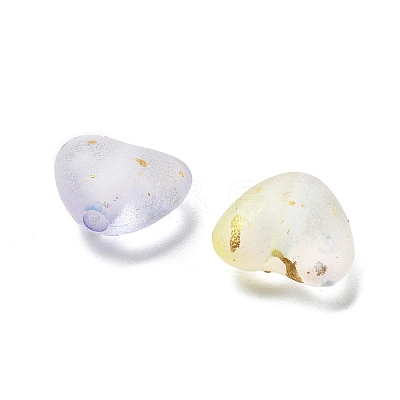 Frosted Transparent Acrylic Beads X-OACR-F013-01-1