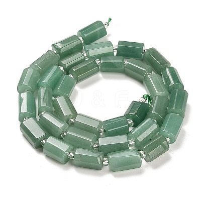 Natural Green Aventurine Beads Strands G-G068-A33-01-1