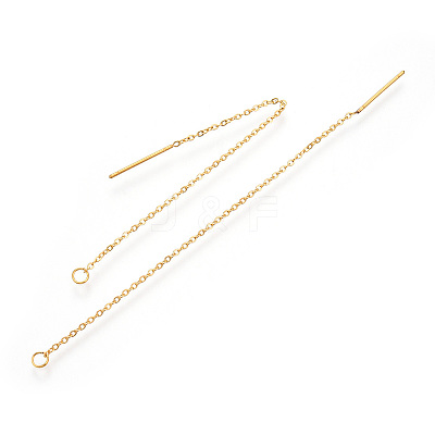 304 Stainless Steel Stud Earring Findings STAS-S070-G-1