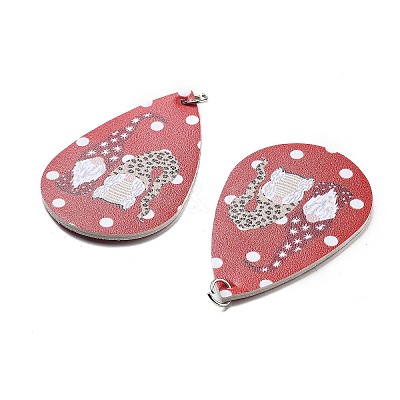 PU Leather Big Pendants FIND-R050-03E-1