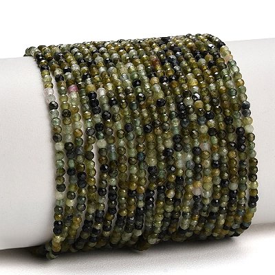 Natural Green Tourmaline Beads Strands GG-CBAA9B4-B01-01-1