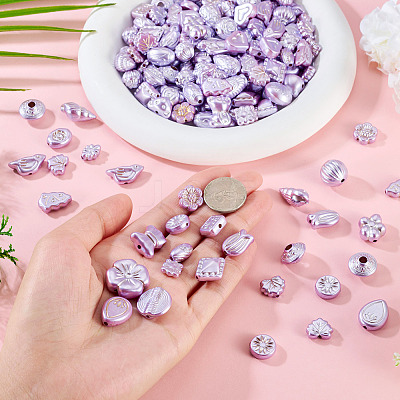 100G Pearlized Opaque Acrylic Beads OACR-TA0004-32A-1