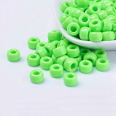 Christmas Theme Opaque Acrylic European Beads PL338-M1-1
