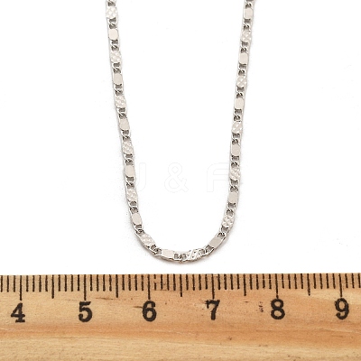 Brass Link Chain Necklaces for Women NJEW-D302-30P-1