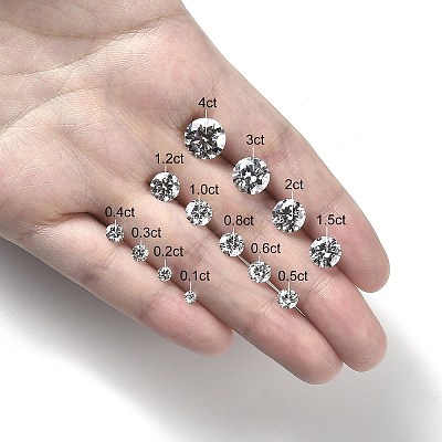 Brilliant Round Cut Moissanite Loose Stones Cabochons RGLA-F081-01C-1