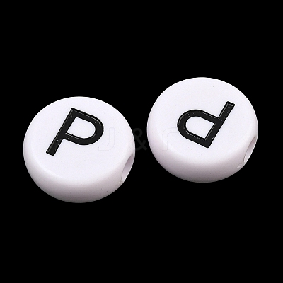 Opaque Acrylic European Beads AC-CBA3BDD-01P-1