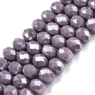 Electroplate Glass Beads Strands LS-EGLA-A044-P8mm-A13-1