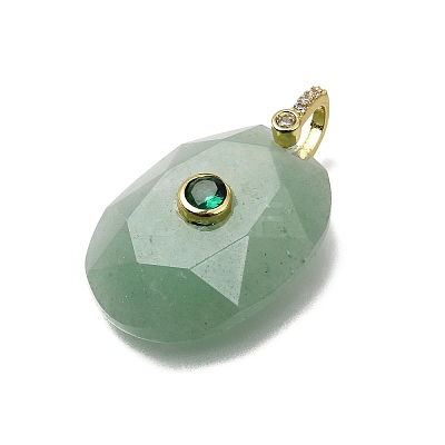Natural Green Aventurine Pendants GG-CBA7610-06G-04-1