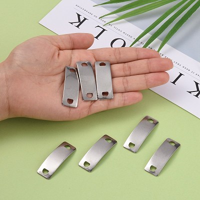 Tarnish Resistant Rectangle 304 Stainless Steel Links connectors STAS-I045-33-1