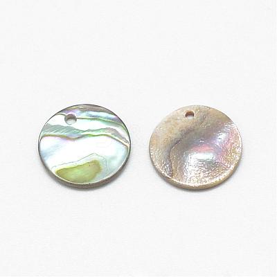 Paua Shell Charms SSHEL-R041-37-1