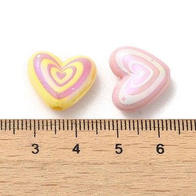 Plated AB Acrylic Beads X-OACR-B020-03-1