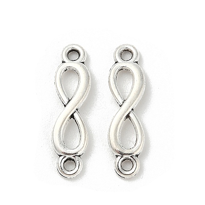 Tibetan Style Alloy Infinity Connector Charms TIBE-S324-26AS-1