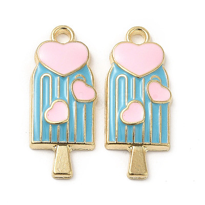 Summer Theme Alloy Enamel Pendants ENAM-B050-06G-02-1