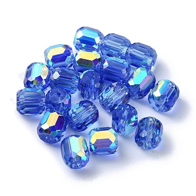 AB Color Plated Glass Beads GLAA-F108-12B-08-1