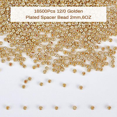 FGB 12/0 Round Glass Seed Beads SEED-OL0001-08A-02-1