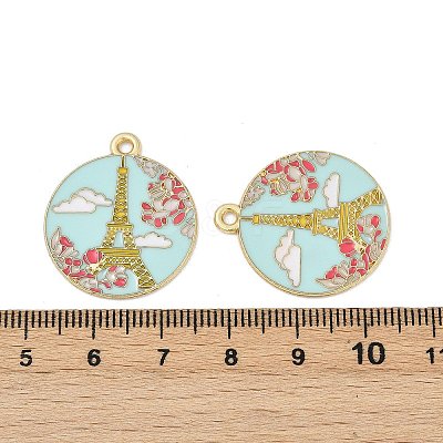 Alloy Enamel Pendants ENAM-V001-02E-G-1