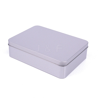 Rectangular Empty Tinplate Boxes CON-WH0074-21MS-1