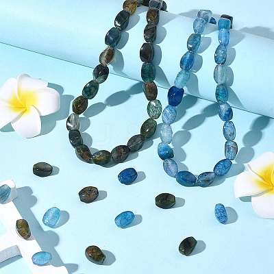 1 Strand Natural Dragon Veins Agate Beads Strands G-YW0002-59A-1