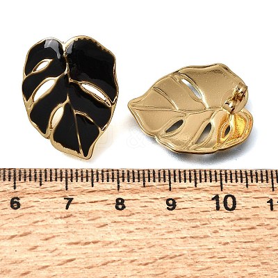 Brass Stud Earrings for Women KK-CBA9D38-05G-03-1