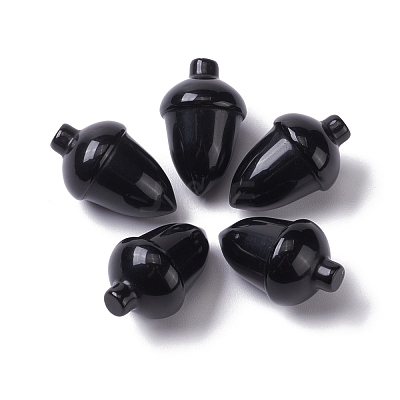 Natural Black Obsidian Beads G-F711-31-1