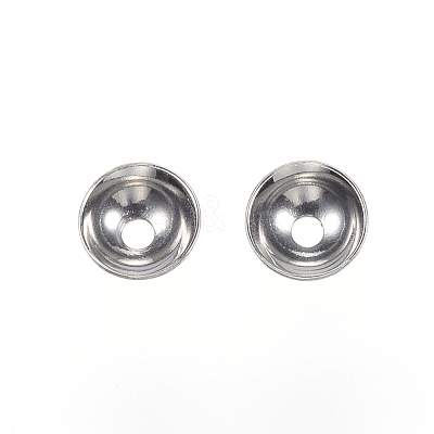 Tarnish Resistant 201 Stainless Steel Bead Caps STAS-F040-20B-P-1