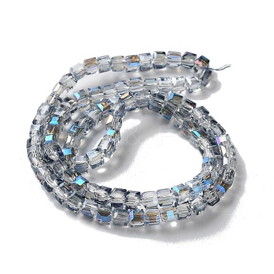 Electroplate Glass Bead Strands EGLA-R064-4mm-05-1