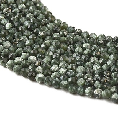 Natural Seraphinite Beads Strands G-K376-A02-4mm-1