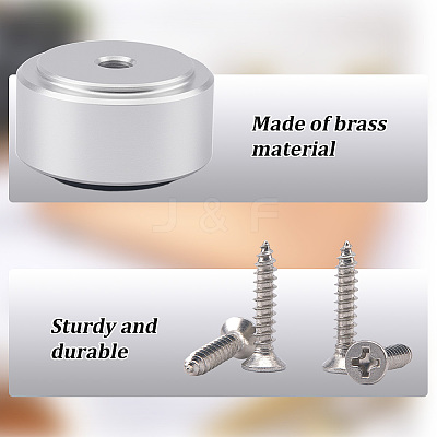 4Pcs Aluminum Furniture Pads FIND-CP0003-81P-1