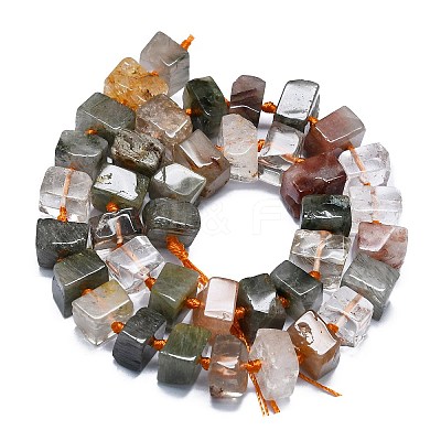 Natural Rutilated Quartz Beads Strands G-K245-F05-04-1