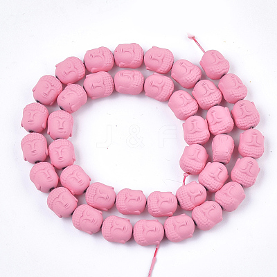 Spray Painted Non-magnetic Synthetic Hematite Beads Strands X-G-T116-28-05-1