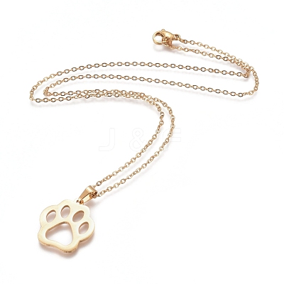 304 Stainless Steel Pendant Necklaces and Stud Earrings SJEW-E336-01G-1