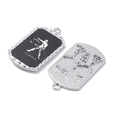 Alloy Twelve Constellations Series Big Pendants PALLOY-O107-01P-09-1