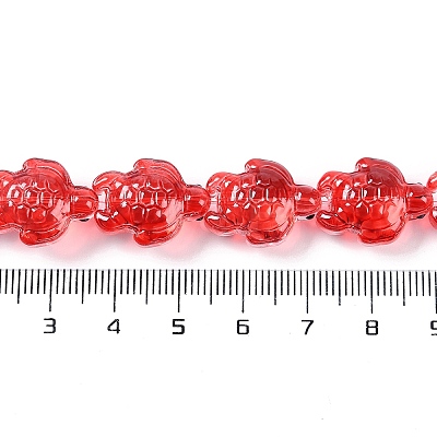 Transparent Glass Enamel Beads Strands GLAA-B021-06D-1