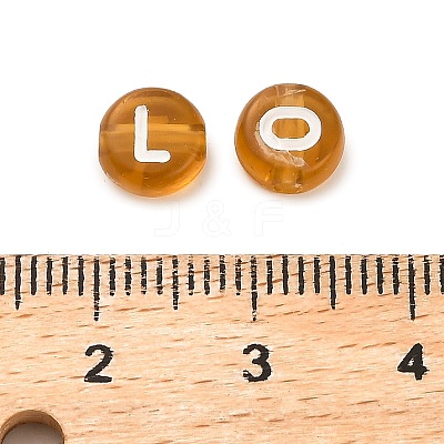 Opaque Acrylic Beads OACR-H046-02D-1