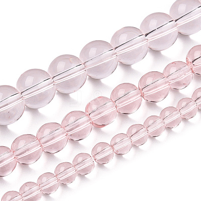 Transparent Glass Beads Strands GLAA-T032-T4mm-10-1