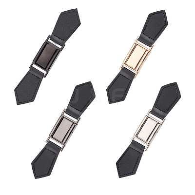 4 Sets 4 Colors PU Leather Buckles FIND-FG0002-29-1