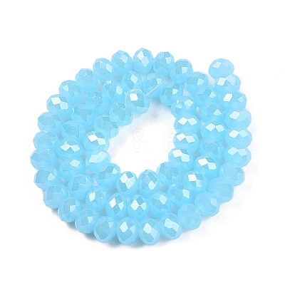 Electroplate Glass Beads Strands LS-EGLA-A044-J8mm-A04-1