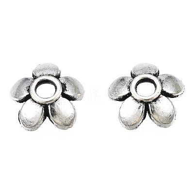 Tibetan Style Alloy Bead Caps LS-TIBEB-S039-017AS-NR-1