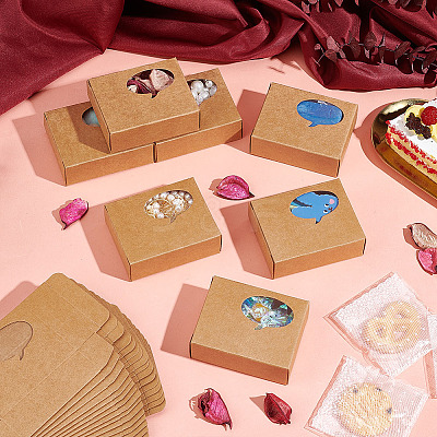 Kraft Paper Gift Box CON-WH0078-29C-1