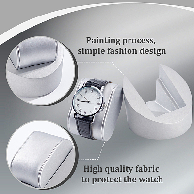 Wood with Sponge Watch Display Stands ODIS-WH0038-163B-1