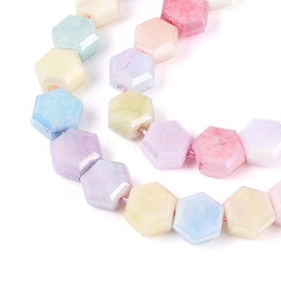Anti-Tarnish Electroplate Glass Beads Strands GLAA-T028-8mm-02M-1