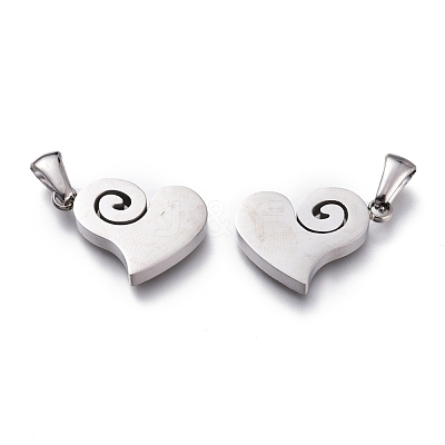 Tarnish Resistant 304 Stainless Steel Pendants STAS-Z006-18P-1