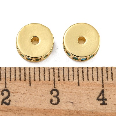 Rack Plating Brass Micro Pave Cubic Zirconia Beads KK-U030-28G-09-1