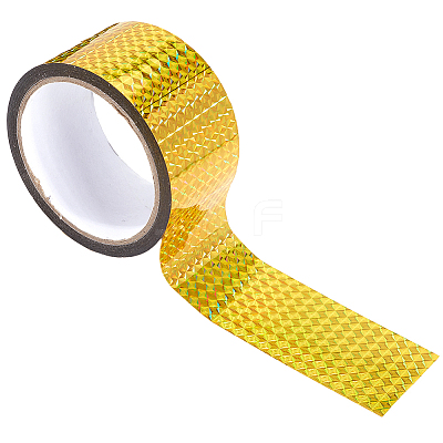 50M Laser Shining Bopp Plastic Scrapbook Decorative Adhesive Tapes AJEW-WH20002-57B-03-1