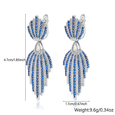 Teardrop 925 Sterling Silver Hoop Earrings ZY1921-1
