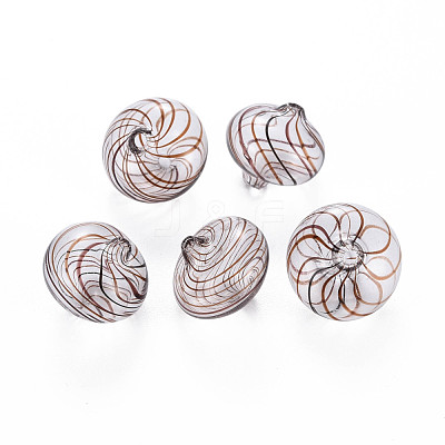 Transparent Handmade Blown Glass Globe Beads GLAA-T012-20-1