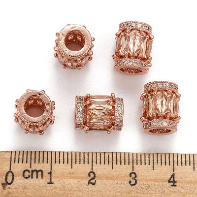 Cubic Zirconia Beads ZIRC-C001-1RG-1