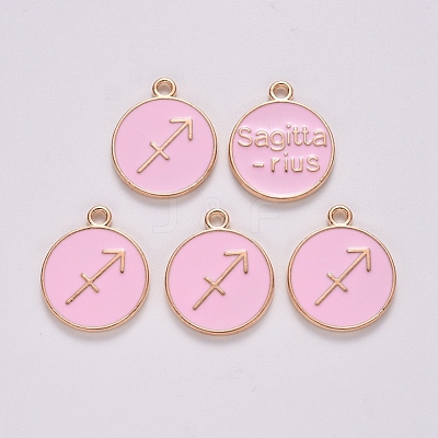 Alloy Enamel Pendants ENAM-S124-01B-09F-1