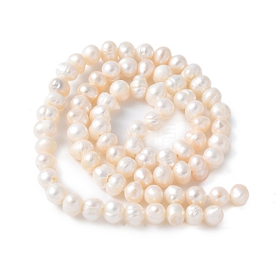 Natural Cultured Freshwater Pearl Beads Strands PEAR-I007-07Q-02B-1